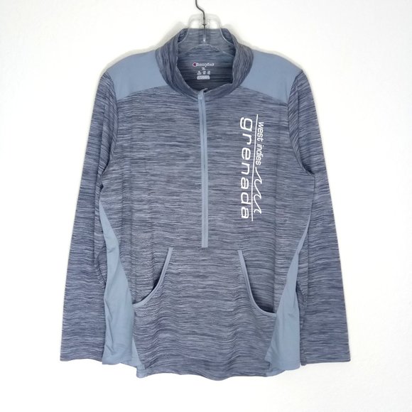 Champion Grey West Indies Quarter Zip Swe… - Picture 1 of 10